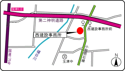 西建設事務所 地図