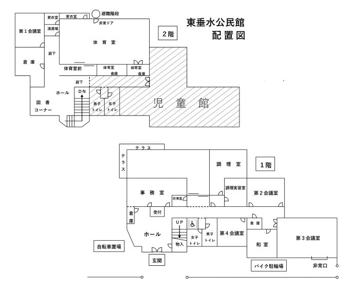 東垂水公民館　配置図