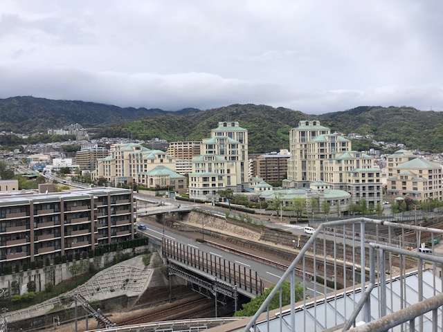 東灘区役所屋上からの景色