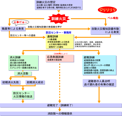 総合訓練の流れ